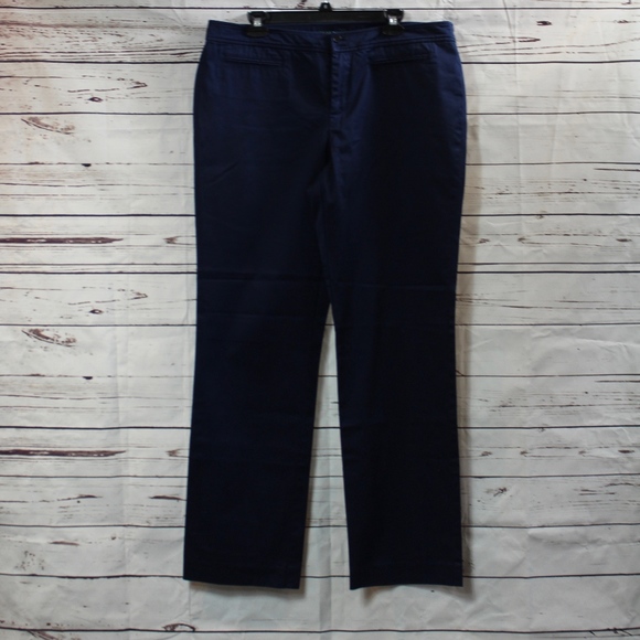 Lauren Ralph Lauren Navy Pants Size 14 - Picture 2 of 4
